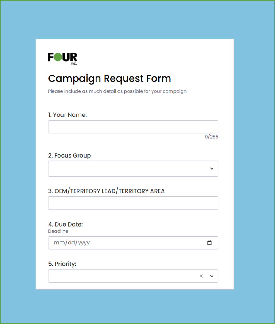 Campaign Request Form 3