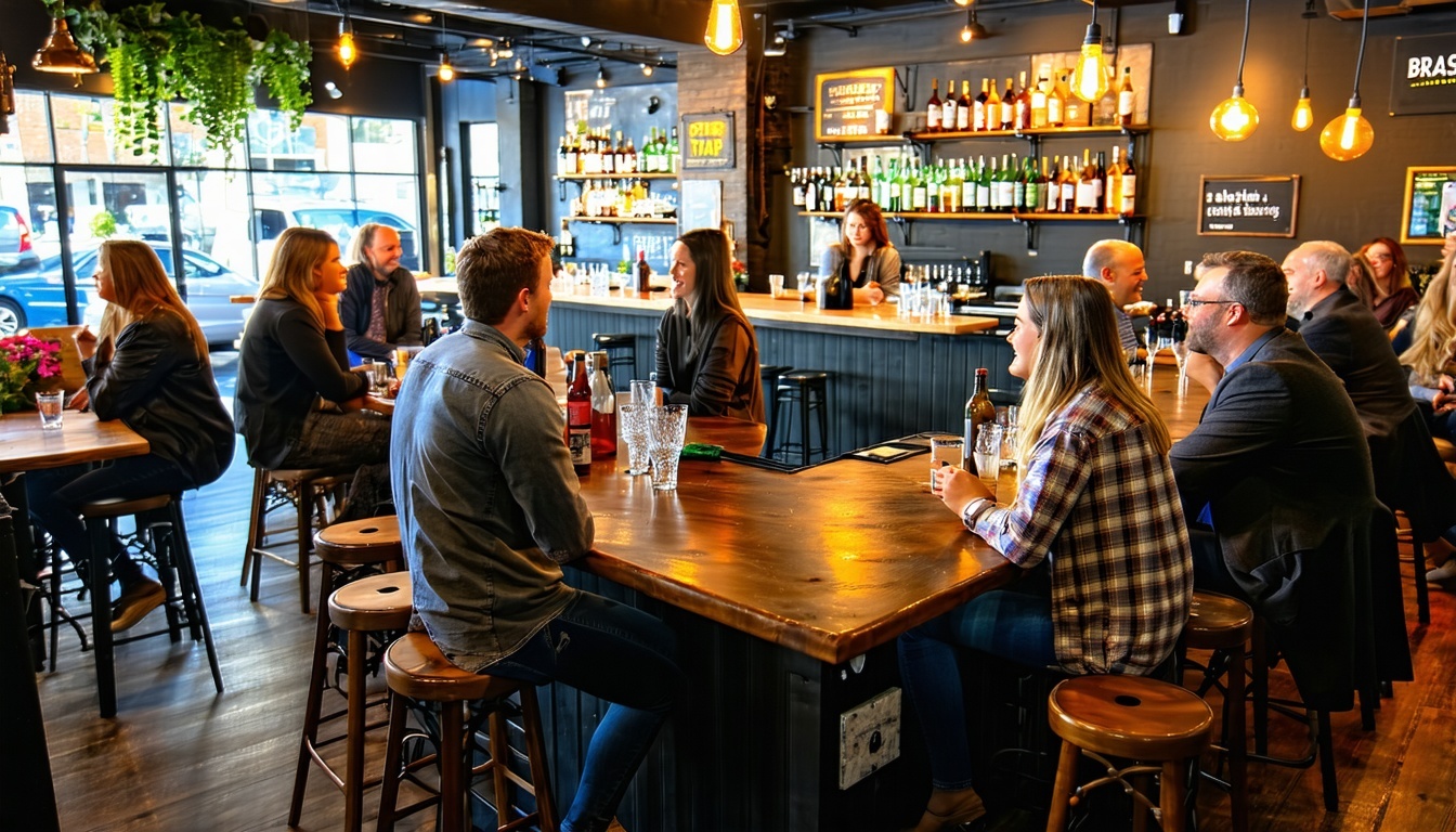Networking event at Brass Tap